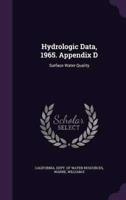 Hydrologic Data, 1965. Appendix D