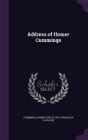 Address of Homer Cummings