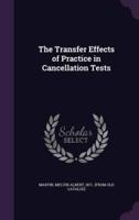 The Transfer Effects of Practice in Cancellation Tests