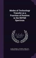 Modes of Technology Transfer as a Function of Position in the RDT&E Spectrum