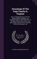 Genealogy Of The Page Family In Virginia