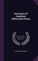 Invariants Of Quadratic Differential Forms