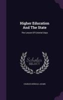 Higher Education And The State