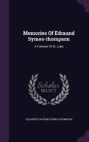 Memories Of Edmund Symes-Thompson