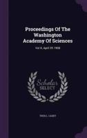 Proceedings Of The Washington Academy Of Sciences