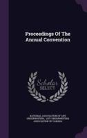 Proceedings Of The Annual Convention
