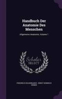 Handbuch Der Anatomie Des Menschen