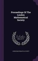 Proceedings Of The London Mathematical Society