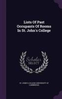 Lists Of Past Occupants Of Rooms In St. John's College