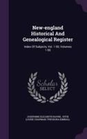 New-England Historical And Genealogical Register