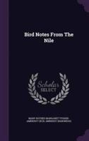 Bird Notes From The Nile