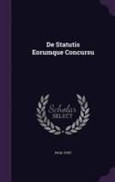 De Statutis Eorumque Concursu