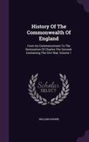 History Of The Commonwealth Of England