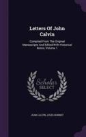 Letters Of John Calvin