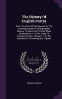 The History Of English Poetry