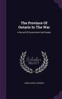 The Province Of Ontario In The War