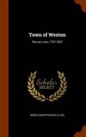 Town of Weston: The tax Lists, 1757-1827