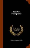 Operative Therapeusis