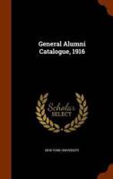 General Alumni Catalogue, 1916