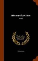 History Of A Crime: Poems