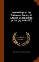 Proceedings of the Zoological Society of London Volume 1923, pt. 3-4 (pp. 483-1097)