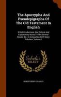 The Apocrypha And Pseudepigrapha Of The Old Testament In English