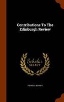 Contributions To The Edinburgh Review