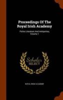 Proceedings Of The Royal Irish Academy: Polite Literature And Antiquities, Volume 1