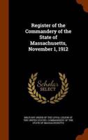 Register of the Commandery of the State of Massachusetts, November 1, 1912