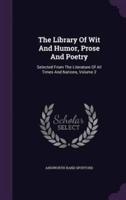 The Library Of Wit And Humor, Prose And Poetry