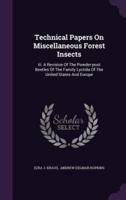Technical Papers On Miscellaneous Forest Insects
