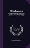 A Plea For Africa