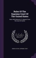 Rules Of The Supreme Court Of The United States