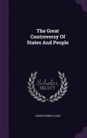 The Great Controversy Of States And People