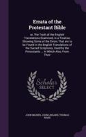 Errata of the Protestant Bible