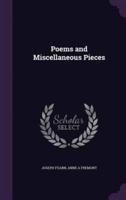 Poems and Miscellaneous Pieces
