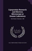 Lipoprotein Research and Electron Microscopy at Donner Laboratory