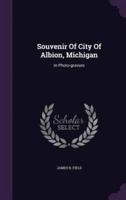 Souvenir Of City Of Albion, Michigan