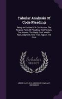 Tabular Analysis Of Code Pleading