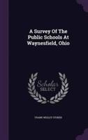 A Survey Of The Public Schools At Waynesfield, Ohio