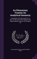 An Elementary Treatise On Analytical Geometry