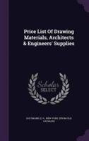 Price List Of Drawing Materials, Architects & Engineers' Supplies