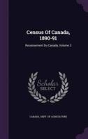 Census Of Canada, 1890-91