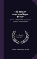The Book Of American Negro Poetry