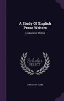 A Study Of English Prose Writers