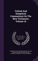Critical And Exegetical Commentary On The New Testament, Volume 14