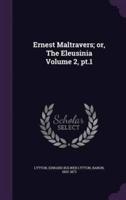 Ernest Maltravers; or, The Eleusinia Volume 2, Pt.1