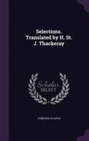 Selections. Translated by H. St. J. Thackeray
