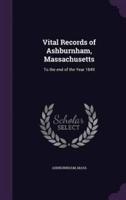 Vital Records of Ashburnham, Massachusetts