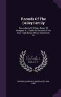 Records Of The Bailey Family